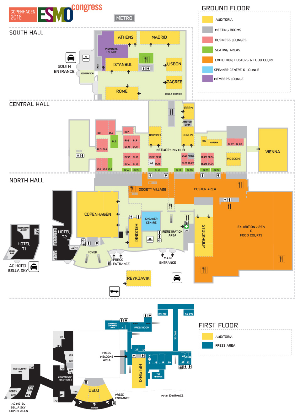 Map & Venue ESMO 2016 Congress ESMO